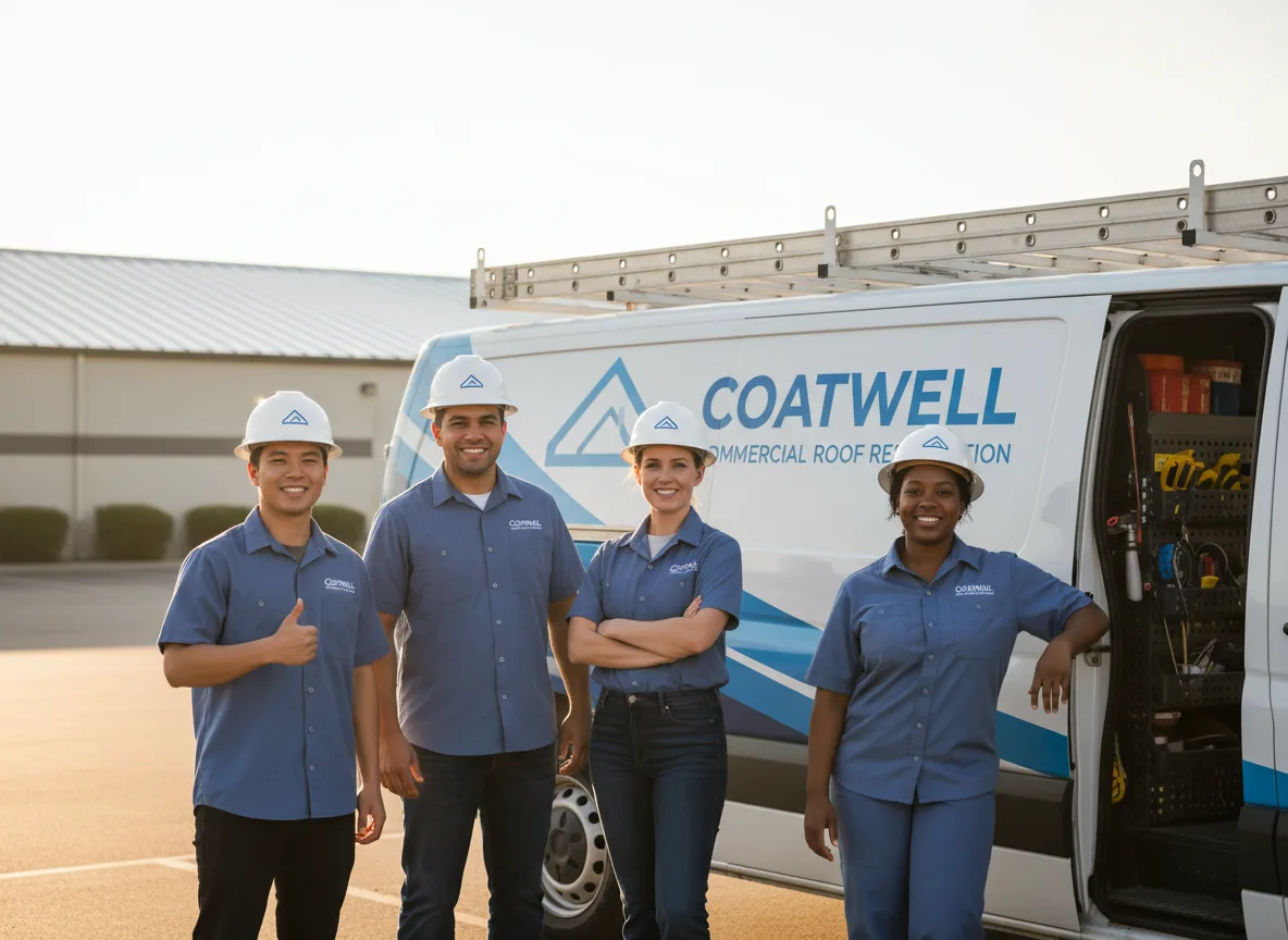 Commercial roof coating company in Delmar, IA