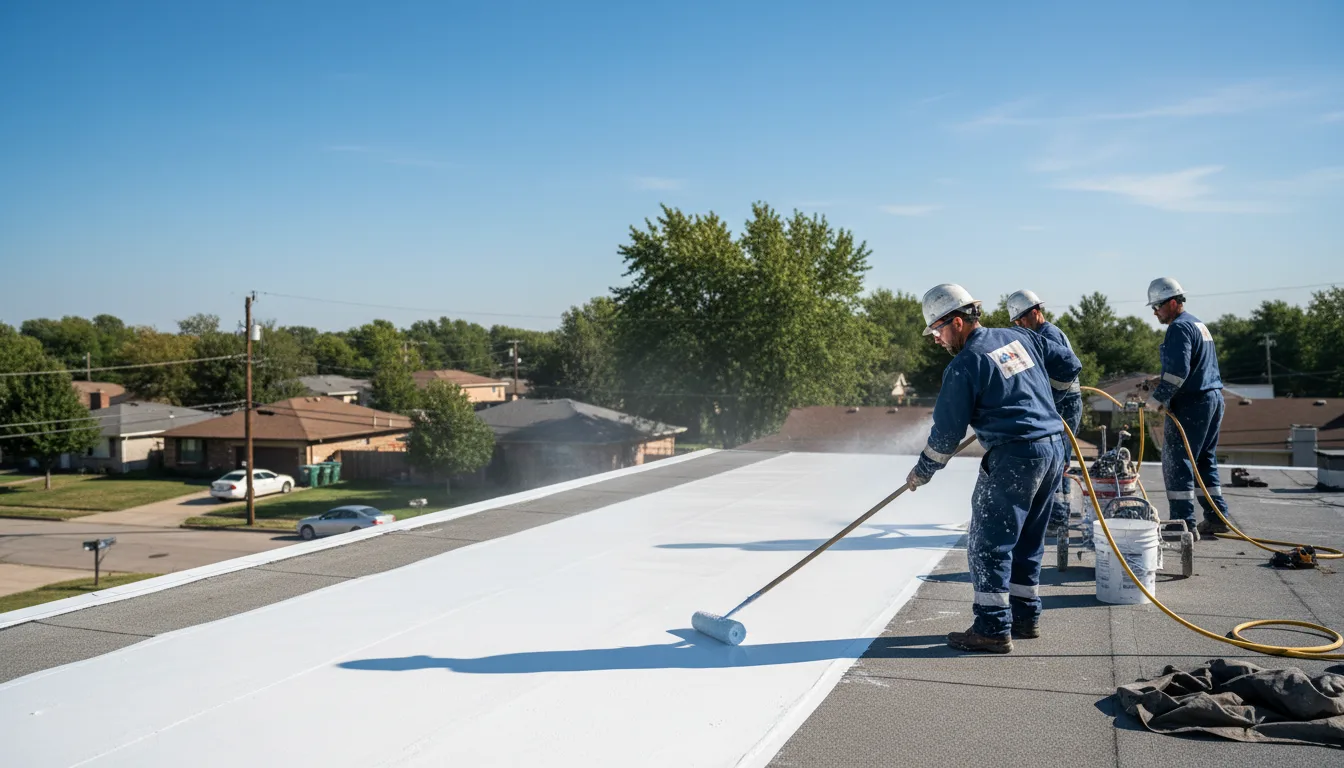 Commercial roof coating in Delmar, IA near me